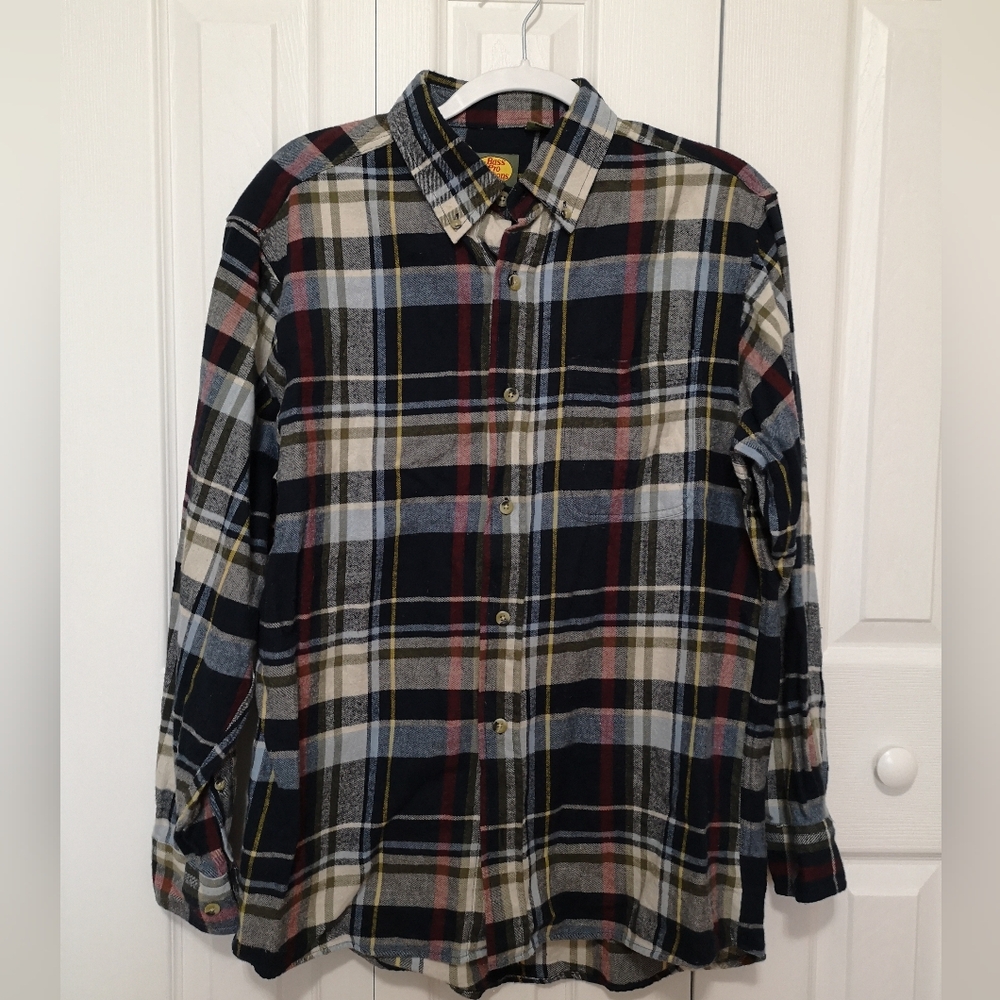 Bass Pro Shops Multicolor Plaid Men's Shirt Size M